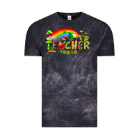Cloud Black St. Patrick's Day Teacher Vintage Tee - OliviaCreatesArt
