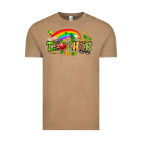 Vintage Coffee St. Patrick's Day Teacher Vintage Tee - OliviaCreatesArt