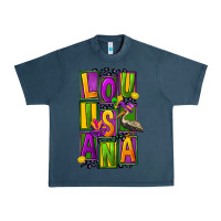 Midnight Navy mardi gras louisiana Urban Heavy Tee - FaDigitalArtStudio