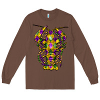 Chestnut mardi gras crawfish Long Sleeve Tee - FaDigitalArtStudio