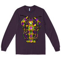 Plum mardi gras crawfish Long Sleeve Tee - FaDigitalArtStudio