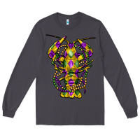 Smoke mardi gras crawfish Long Sleeve Tee - FaDigitalArtStudio