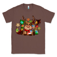 Chestnut reindeer joy christmas Classic Tee - CowGirlArtShop