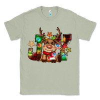 Matcha reindeer joy christmas Classic Tee - CowGirlArtShop