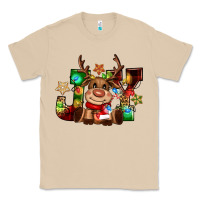 Mushroom reindeer joy christmas Classic Tee - CowGirlArtShop