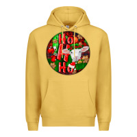 Antique Gold ho ho ho merino wool baby sheep Premium Hoodie - LillyAllenDesigns