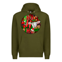 Army Green ho ho ho merino wool baby sheep Premium Hoodie - LillyAllenDesigns