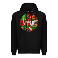 Black ho ho ho merino wool baby sheep Premium Hoodie - LillyAllenDesigns