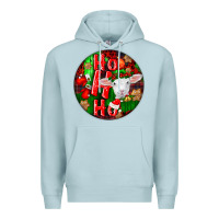 Blue Mist ho ho ho merino wool baby sheep Premium Hoodie - LillyAllenDesigns