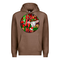 Chestnut ho ho ho merino wool baby sheep Premium Hoodie - LillyAllenDesigns