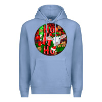 Colony Blue ho ho ho merino wool baby sheep Premium Hoodie - LillyAllenDesigns