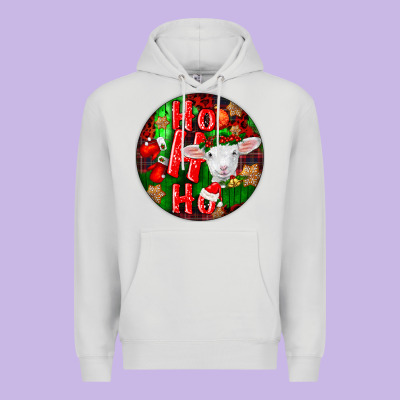 Ho Ho Ho Merino Wool Baby Sheep Premium Hoodie Designed By Lillyallendesigns