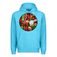 Ocean Blue ho ho ho merino wool baby sheep Premium Hoodie - LillyAllenDesigns