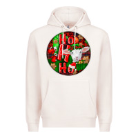 Pale Pink ho ho ho merino wool baby sheep Premium Hoodie - LillyAllenDesigns