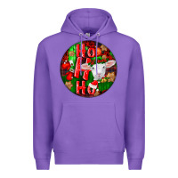 Purple ho ho ho merino wool baby sheep Premium Hoodie - LillyAllenDesigns