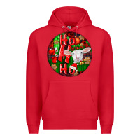 Red ho ho ho merino wool baby sheep Premium Hoodie - LillyAllenDesigns