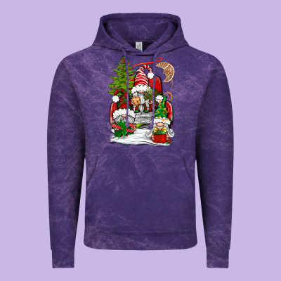 Christmas Gnome Truck Vintage Hoodie Designed By Bundleandbundleshop