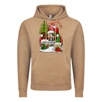 Vintage Coffee christmas gnome truck Vintage Hoodie - BundleAndBundleShop