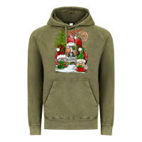 Vintage Olive christmas gnome truck Vintage Hoodie - BundleAndBundleShop