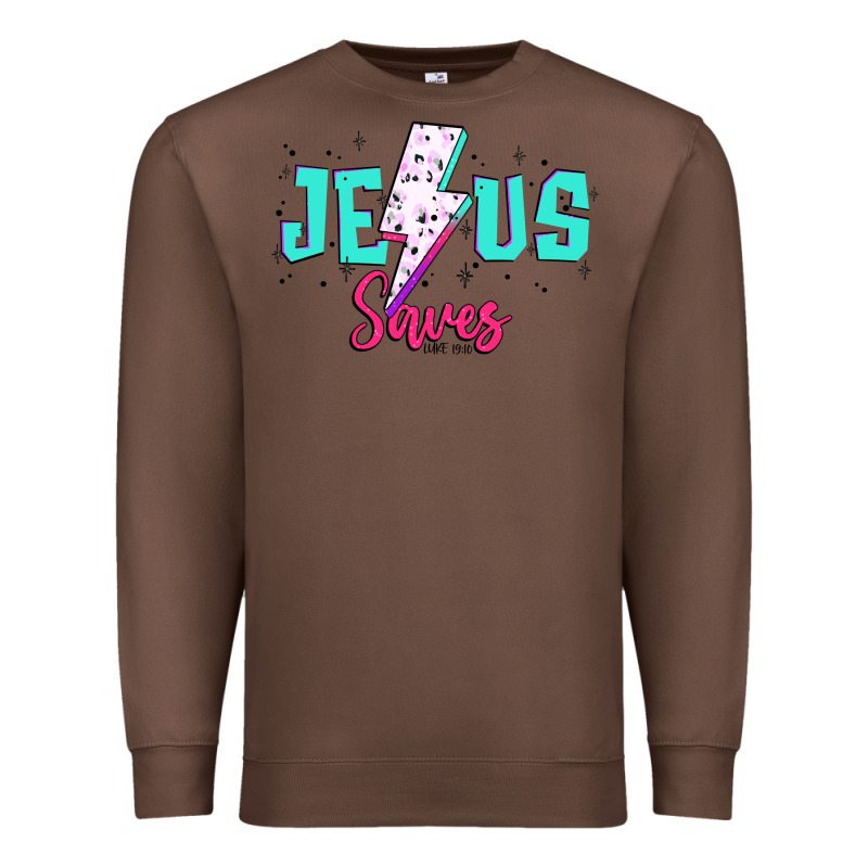 Jesus Saves Premium Sweatshirt by JahusDesignShop | Teevron
