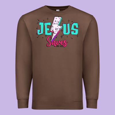 Jesus Saves Premium Sweatshirt Designed By Jahusdesignshop