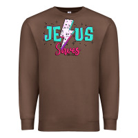 Chestnut jesus saves Premium Sweatshirt - JahusDesignShop