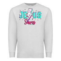 Dove Grey jesus saves Premium Sweatshirt - JahusDesignShop