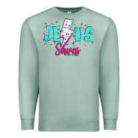 Seafoam jesus saves Premium Sweatshirt - JahusDesignShop