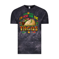 Cloud Black I'm here for the tacos Vintage Tee - FaDigitalArtStudio