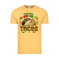 Vintage Mustard I'm here for the tacos Vintage Tee - FaDigitalArtStudio