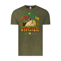 Vintage Olive I'm here for the tacos Vintage Tee - FaDigitalArtStudio