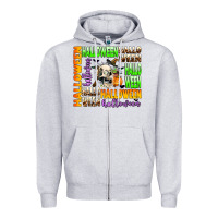 Heather Grey halloween Zipper Hoodie - AdoDesignShop