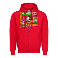 Red halloween Zipper Hoodie - AdoDesignShop