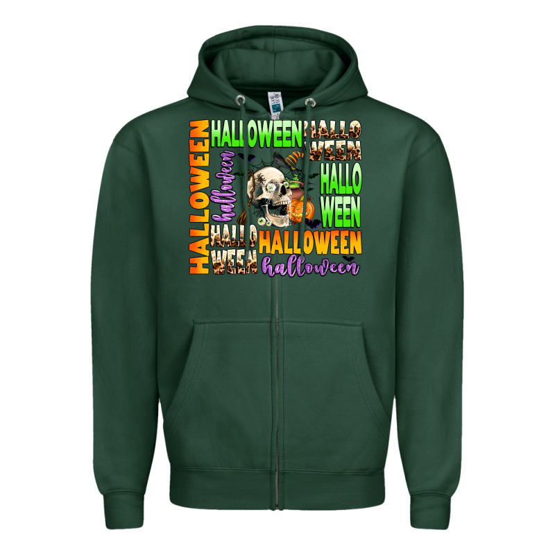 Halloween Zipper Hoodie by AdoDesignShop | Teevron