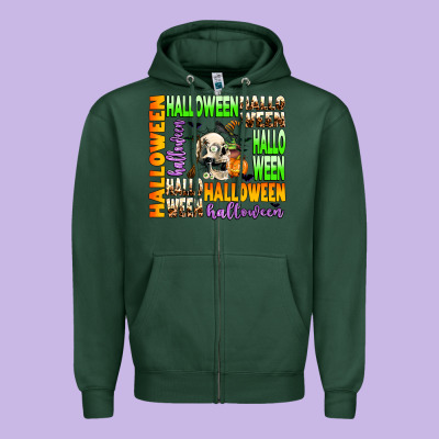 Halloween Zipper Hoodie Designed By Adodesignshop