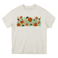 Cream boho plant Heavy Core Tee - TumblerDesignByShophia