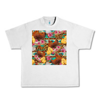 Lunar Rock chicken and chicks with flowers seamless pattern Urban Heavy Tee - FaDigitalArtStudio