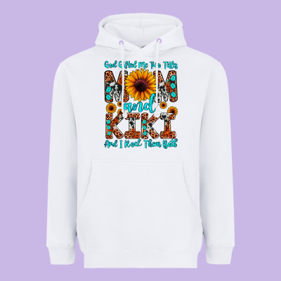 God Gifted Me Two Titles Mom And Kiki And I Rock T Heavyweight Hoodie Designed By Jahusdesignshop