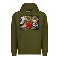 Army Green army cowhide leopard Christmas Premium Hoodie - Jasminsmagicworld