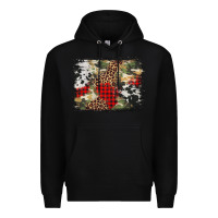 Black army cowhide leopard Christmas Premium Hoodie - Jasminsmagicworld