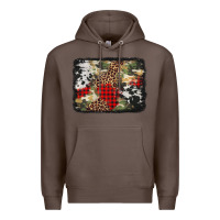 Coffee army cowhide leopard Christmas Premium Hoodie - Jasminsmagicworld