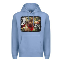 Colony Blue army cowhide leopard Christmas Premium Hoodie - Jasminsmagicworld