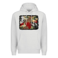 Dove Grey army cowhide leopard Christmas Premium Hoodie - Jasminsmagicworld