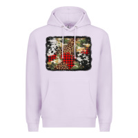 Lilac army cowhide leopard Christmas Premium Hoodie - Jasminsmagicworld