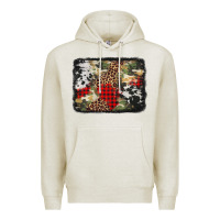 Oatmeal Heather army cowhide leopard Christmas Premium Hoodie - Jasminsmagicworld