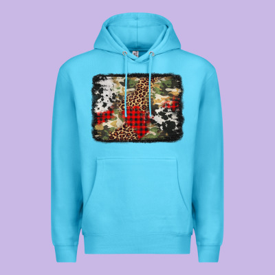 Army Cowhide Leopard Christmas Premium Hoodie Designed By Jasminsmagicworld
