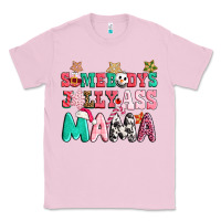 Bubblegum Pink somebody jolly ass mama pink christmas Classic Tee - CowGirlArtShop