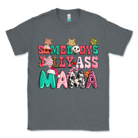 Charcoal Heather somebody jolly ass mama pink christmas Classic Tee - CowGirlArtShop