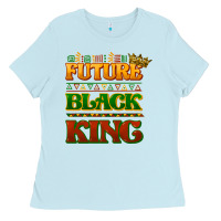 Baby Blue Future black king Ladies Tee - HowdyJamesFarm