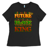 Black Future black king Ladies Tee - HowdyJamesFarm